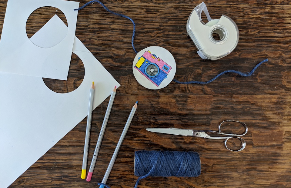 Craft supplies for phenakistoscope