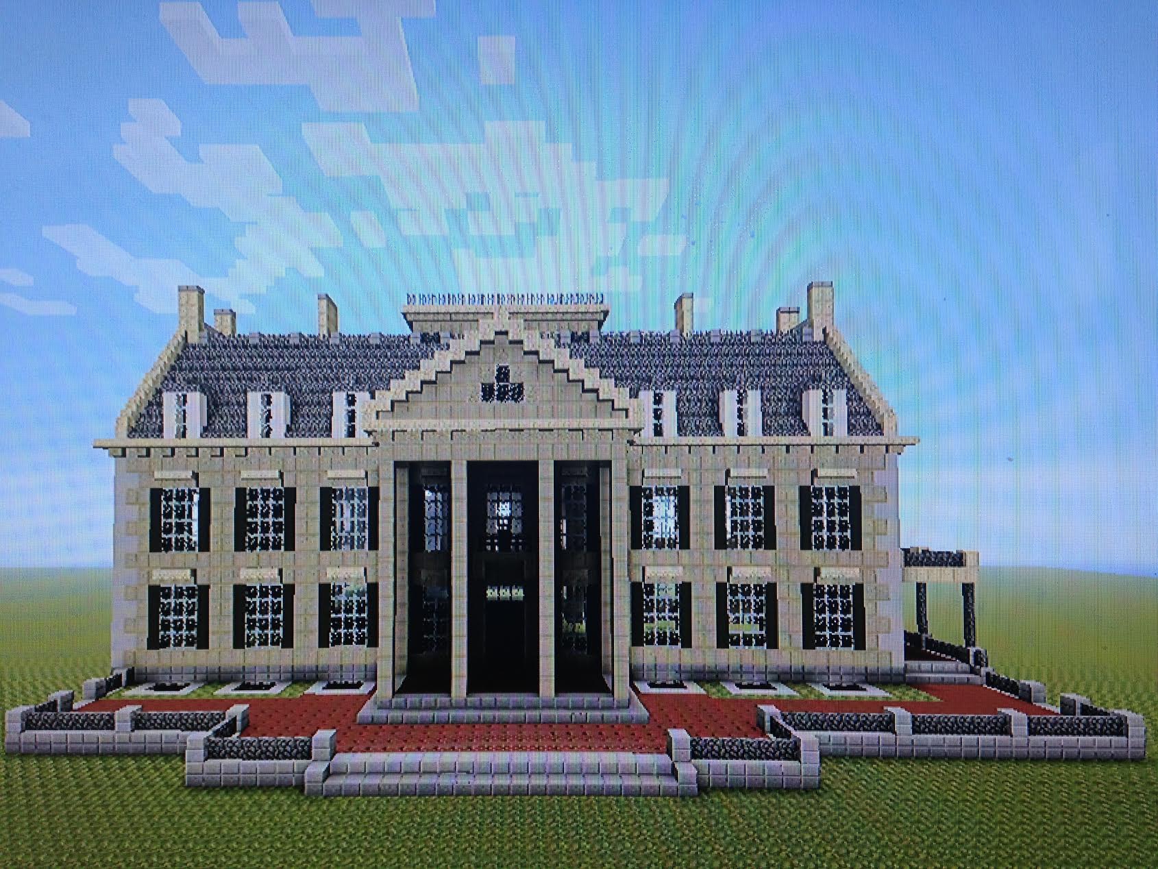 Building the George Eastman Museum in Minecraft 