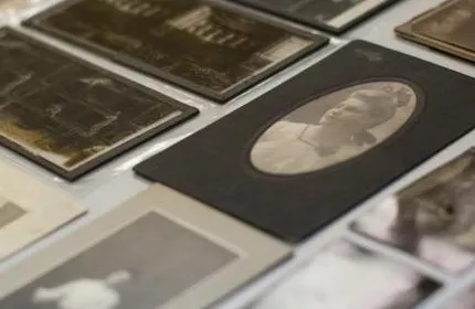 Photographs lying on a table