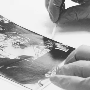 Conservation of photograph (black and white) 