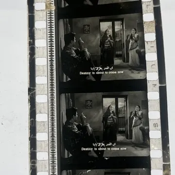 35mm film frames depicting women yelling at man.