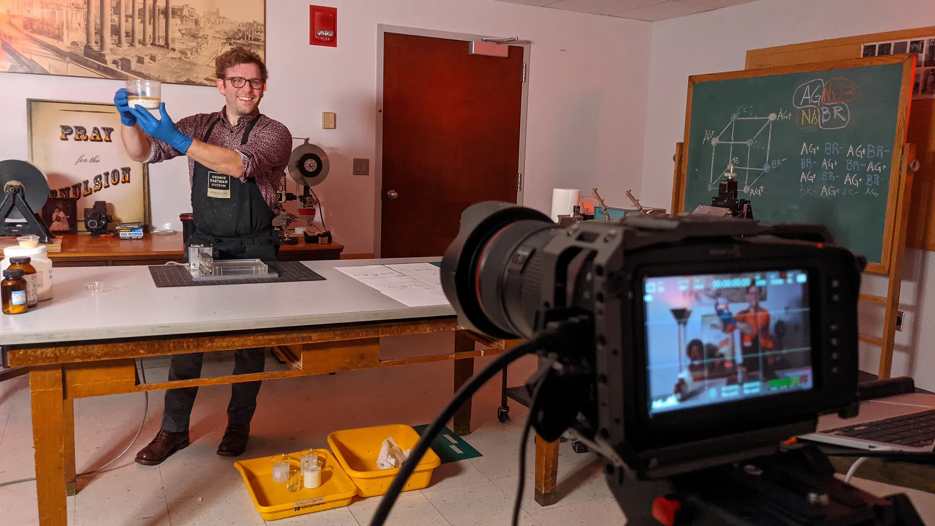 Nick in the darkroom