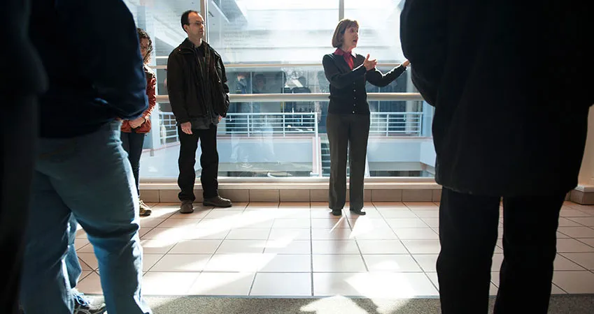 Docent leading a tour