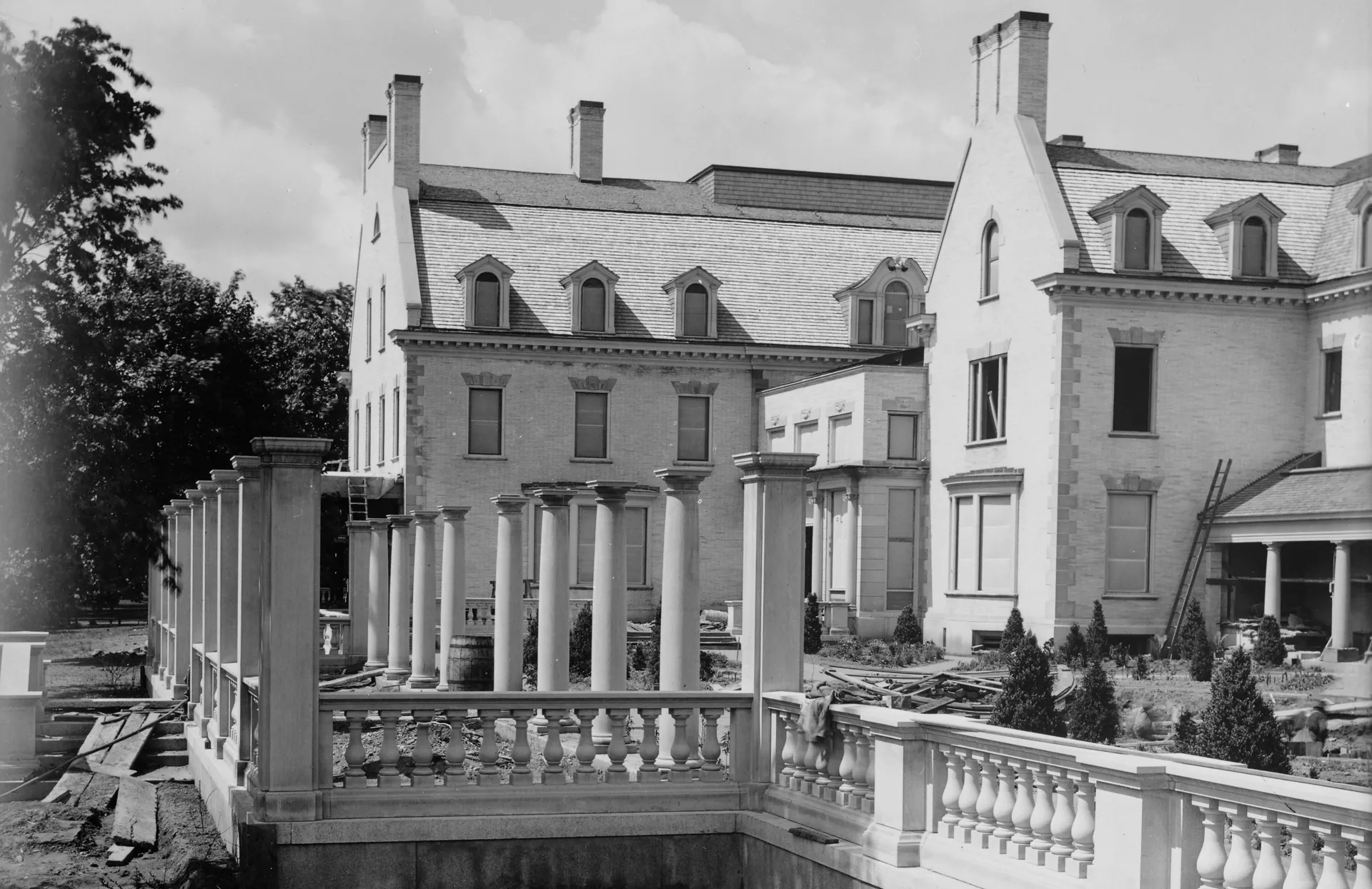 Construction of George Eastman's Pergola and Terrace Garden, 1904