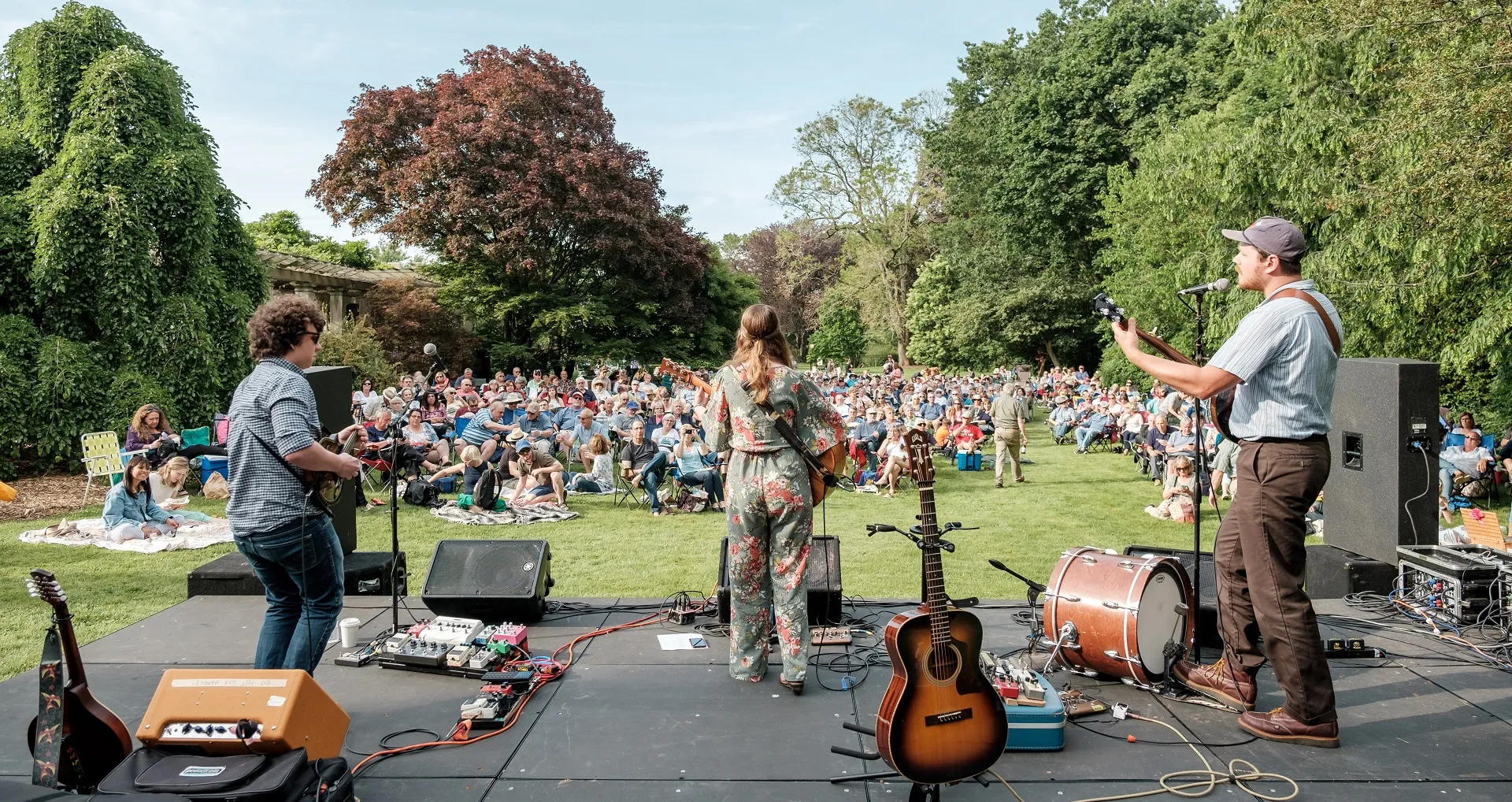 Band playing at garden vibes
