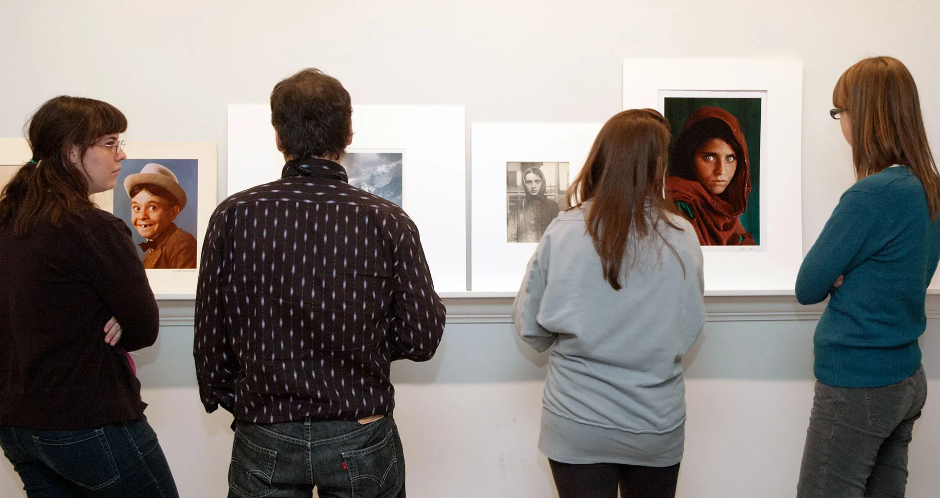 Group in the photography study center