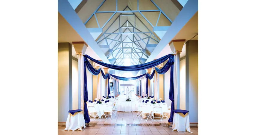 Potter Peristyle set up for an event
