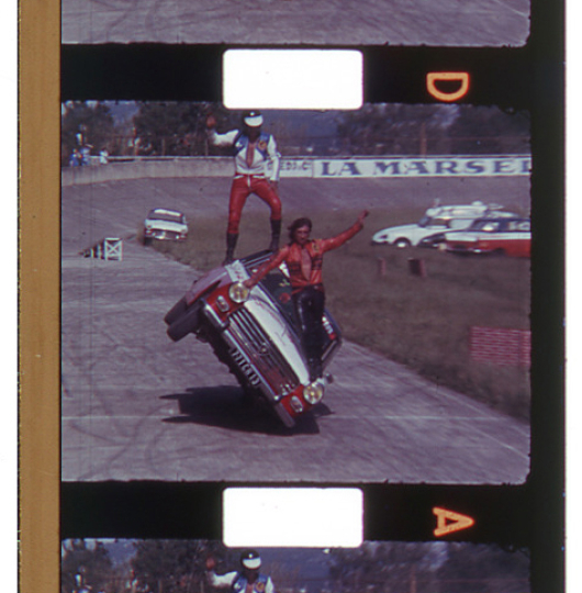 9.5mm reversal film with magnetic stripe (1951–c. 2020). Image courtesy of Fondation Jérôme Seydoux-Pathé, Paris, France.