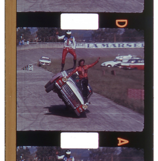 9.5mm reversal film with magnetic stripe (1951–c. 2020). Image courtesy of Fondation Jérôme Seydoux-Pathé, Paris, France.