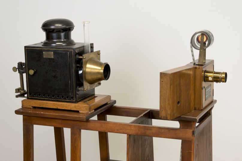 1895 Lumière Cinématographe, configured as a projector