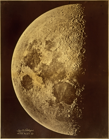 Photograph of the moon by Lewis M. Rutherfurd