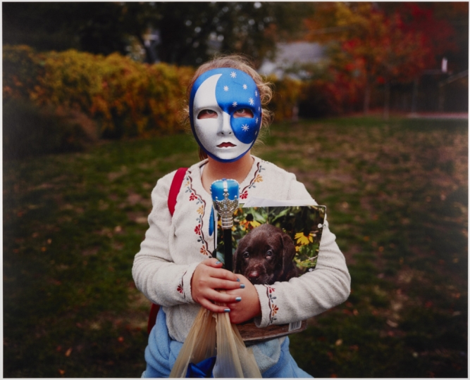 Photograph of a girl dressed as the moon by Melissa Ann Pinney 