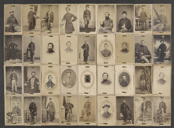 Photographs received by the United State Post Office's Dead Letter Office, ca. 1865.