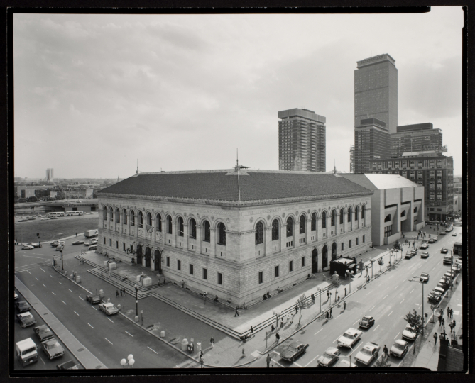 View of the Boston Public Library, 1974, by Nicholas Nixon