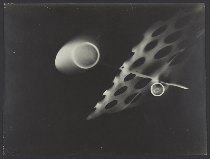 László Moholy-Nagy (American, born Hungary, 1895–1946), Photogram, 1925. Gelatin silver print. George Eastman Museum, Purchase with funds from Eastman Kodak Company.