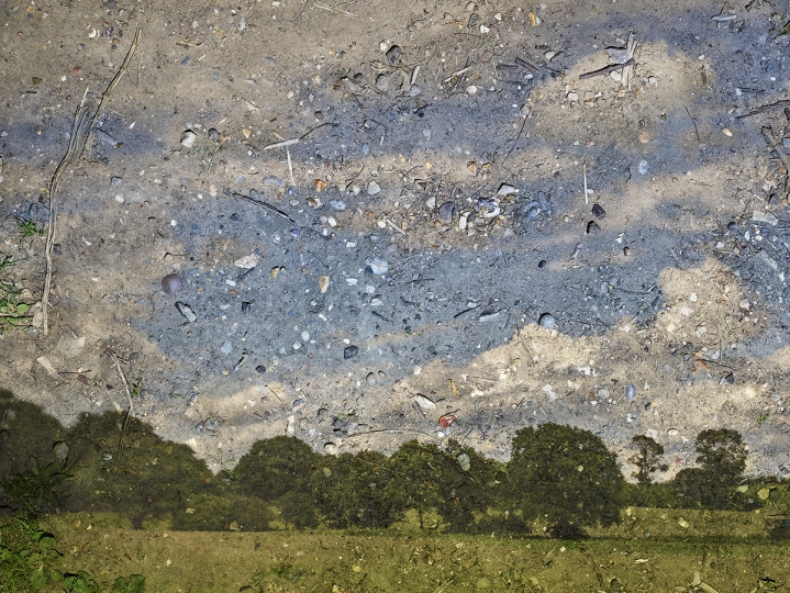 Rapidly Moving Clouds over Field, Flatford, England