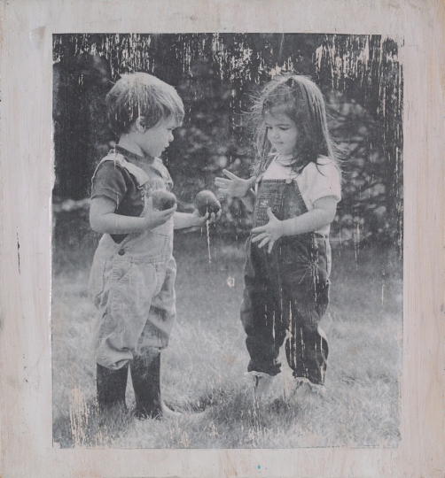 Emma Annable, Untitled, from the exhibition Photo Art Therapy: A Convergence of Creativity and the Healing Process. Photo transfer on wood. Courtesy of the artist.