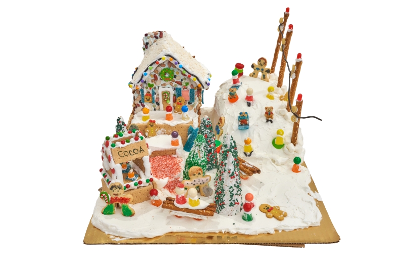 A gingerbread creation from this year's display
