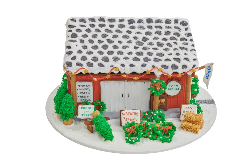 A gingerbread creation from this year's display