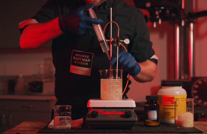 Adding silver nitrate to an emulsion