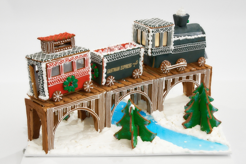 Photo of a gingerbread train