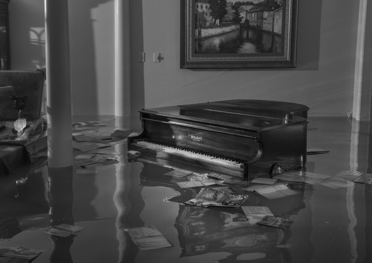 Credit: Philip Montgomery, Piano, Hurricane Harvey, Houston, Texas, 2017. Courtesy the artist.