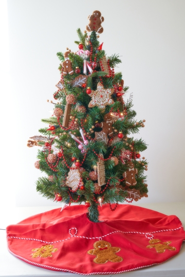 A tabletop tree from this year's display