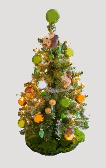 A tabletop tree from this year's display