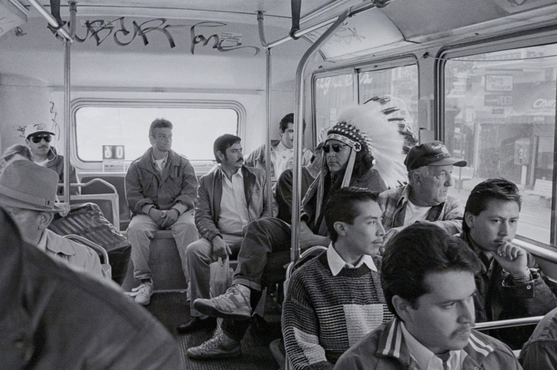 Zig Jackson photo title Indian Man on Bus