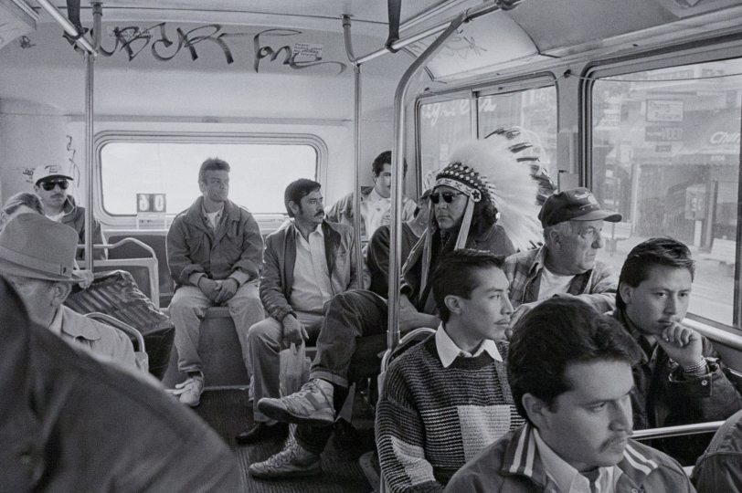 Zig Jackson photo title Indian Man on Bus