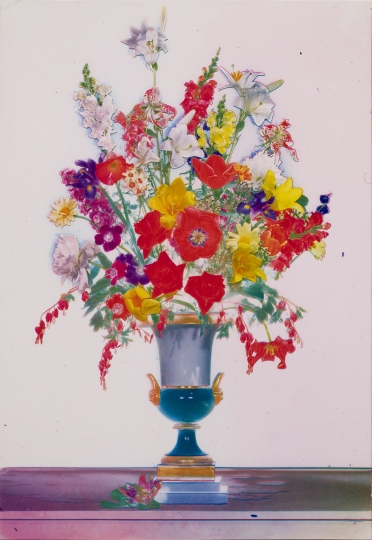 Edward Steichen (American, b. Luxembourg, 1879–1973), Bouquet of flowers, December 8, 1939. Dye imbibition print. George Eastman Museum, bequest of Edward Steichen, 1980. © 2025 estate of Edward Steichen/Artists Rights Society (ARS)