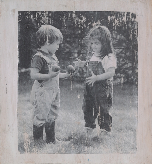 Emma Annable, Untitled, from the exhibition Photo Art Therapy: A Convergence of Creativity and the Healing Process. Photo transfer on wood. Courtesy of the artist. 