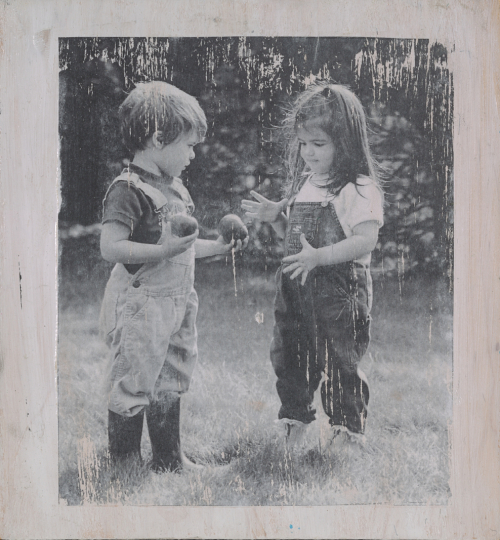Emma Annable, Untitled, from the exhibition Photo Art Therapy: A Convergence of Creativity and the Healing Process. Photo transfer on wood. Courtesy of the artist. 
