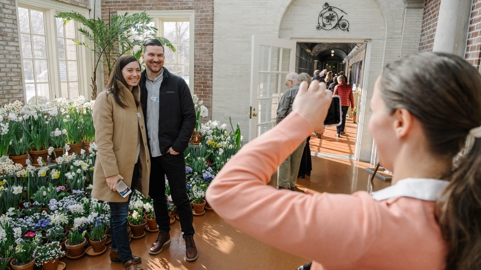 Photo of Dutch Connection, flowers on view throughout historic mansion