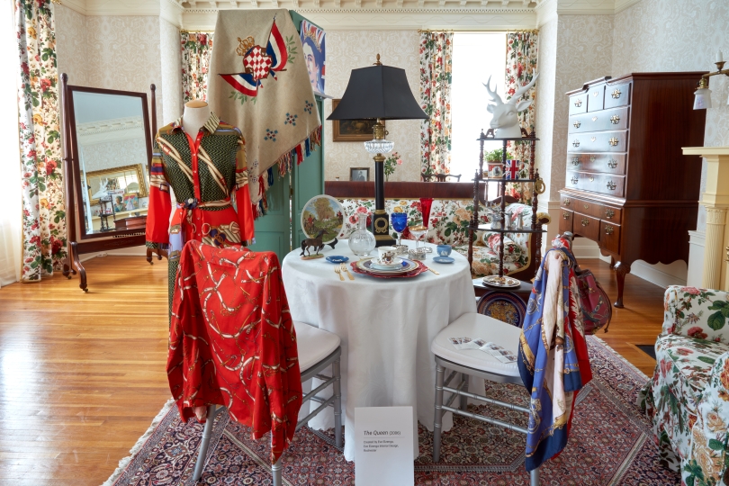 Tablescape inspired by the film The Queen