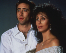 Nicholas Cage and Cher in the movie Moonstruck