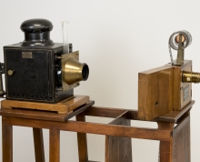 1895 Lumière Cinématographe, configured as a projector