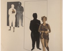 László Moholy-Nagy (American, b. Hungary, 1895–1946), Eifersucht (Jealousy), 1927. Collage with  gelatin silver prints, offset lithograph, pencil, and ink, 