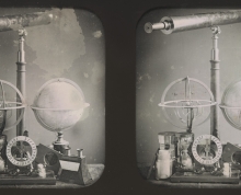Photograph of astrological equipment by Louis Jules Duboscq