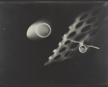 László Moholy-Nagy (American, born Hungary, 1895–1946), Photogram, 1925. Gelatin silver print. George Eastman Museum, Purchase with funds from Eastman Kodak Company.