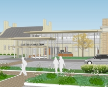Rendering of the new visitor center
