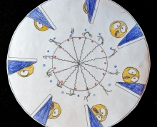 Phenakistoscope disk by Khaw Yoe, 9th Grade, Rochester International Academy