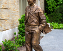 Life-size bronze sculpture of actor Philip Seymour Hoffman