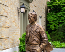 Life-size bronze sculpture of actor Philip Seymour Hoffman