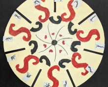 Phenakistoscope disk by Shafia, 8th Grade, Rochester International Academy