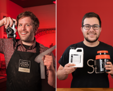 Left side shows GEM's historic process specialist Nick Brandreth; right side shows CineStill’s Customer Solutions Manager Andre Domingues