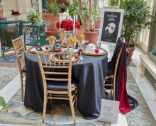 Tablescape inspired by the film Phantom of the Opera