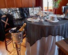 Tablescape inspired by the film Sunset Boulevard