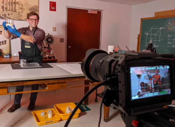 Nick in the darkroom