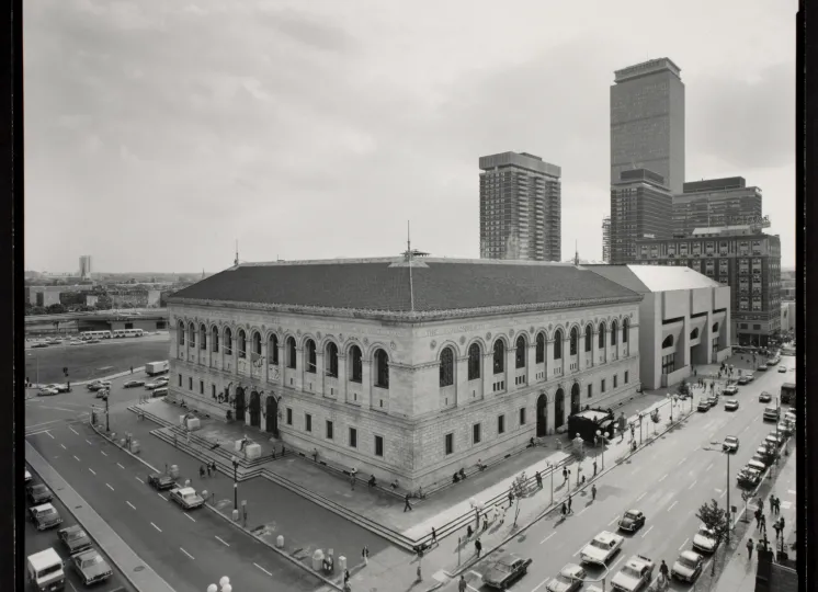View of the Boston Public Library, 1974, by Nicholas Nixon